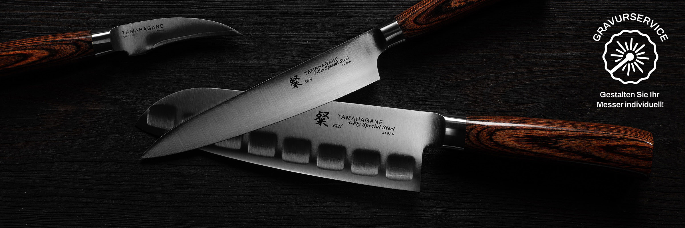 Tamahagane San 3-Lagenstahl Messer