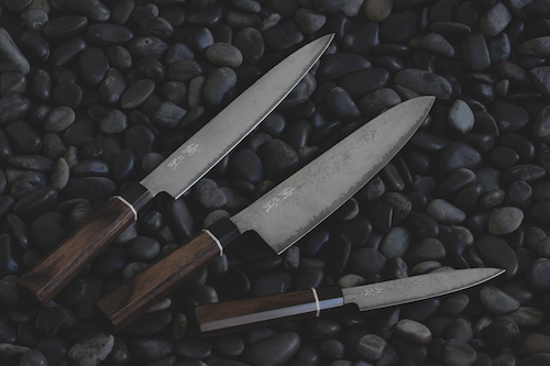Senzo Black VG-10 Damast Kochmesser
