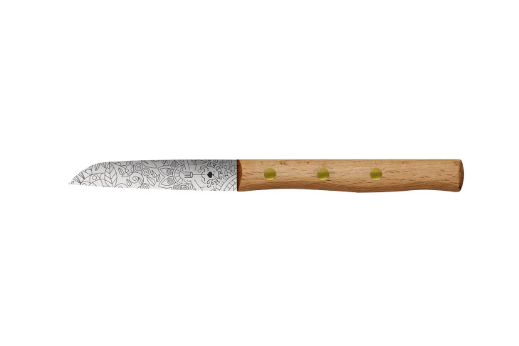 Friedr. Herder Gemüsemesser Zöppken Buche-Mosaik 8,5 cm rostfrei