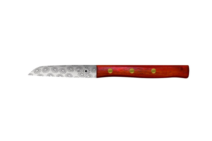 Friedr. Herder Gemüsemesser Zöppken Padouk-Blumen 8,5 cm rostfrei