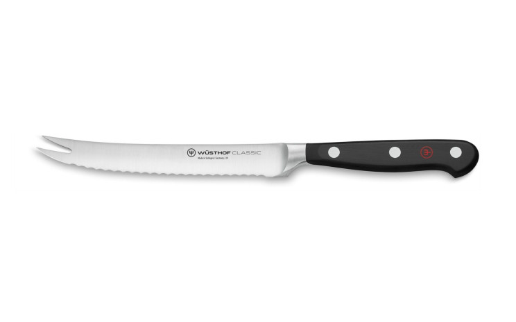 Wüsthof Classic Tomatenmesser Wellenschliff 14 cm 1040101914 Wüsthof Classic Tomatenmesser Wellenschliff 14 cm 1040101914