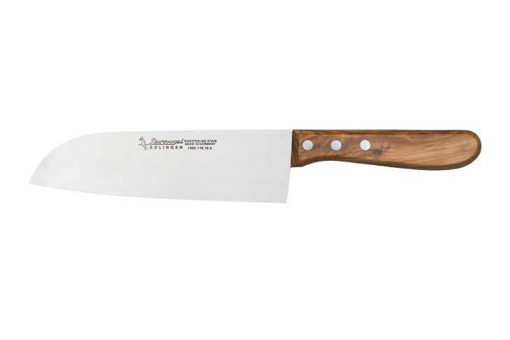 Burgvogel Santoku-Messer 18 cm Olivenholz 1360.116.18.0 Burgvogel Santoku-Messer 18 cm Olivenholz 1360.116.18.0
