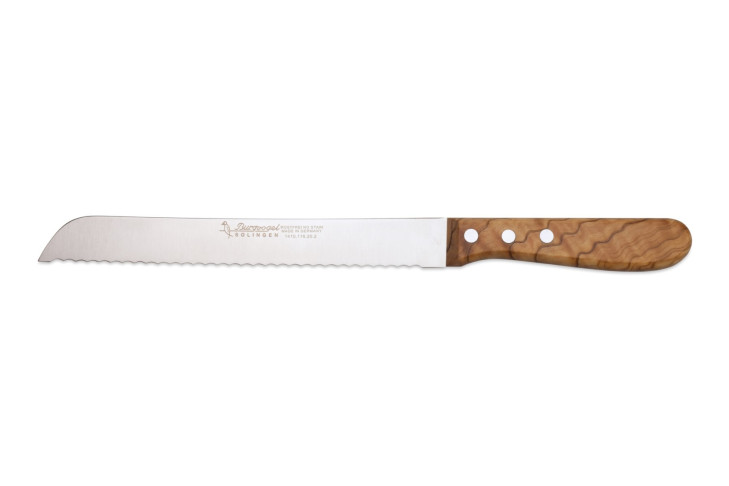 Burgvogel Brotmesser 20 cm Wellenschliff Olivenholz 1410.116.20.2 Burgvogel Brotmesser 20 cm Wellenschliff Olivenholz 1410.116.20.2
