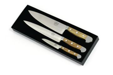 3-X000 Messerset 3-teilig "Alpha Olive" 3-X000 Messerset 3-teilig "Alpha Olive"