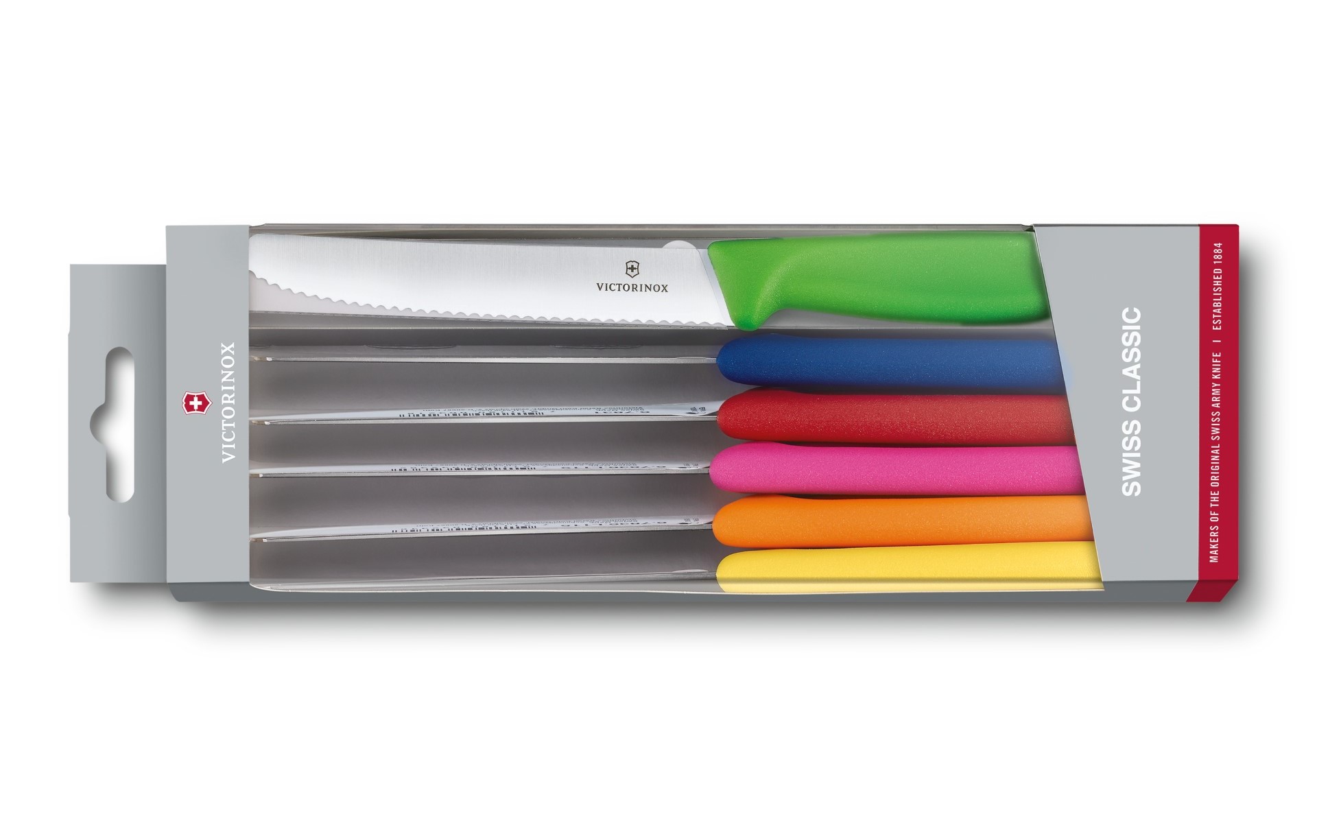 6.7839.6g Tomatenmesserset 6-teilig Bunt "Swiss Classic"