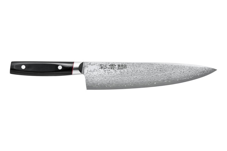 Kanetsugu großes Kochmesser 23 cm Damascus Saiun Kanetsugu großes Kochmesser 23 cm Damascus Saiun