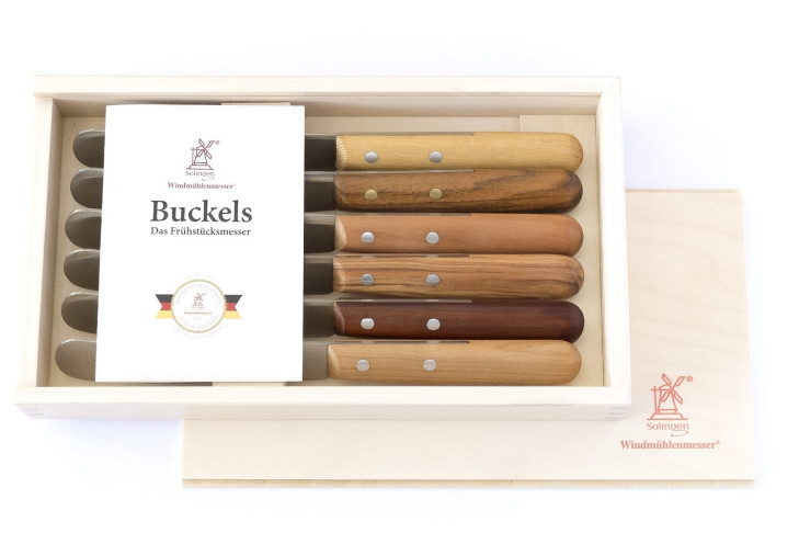Windmühlenmesser "Buckels" Messerset 6-teilig Windmühlenmesser "Buckels" Messerset 6-teilig