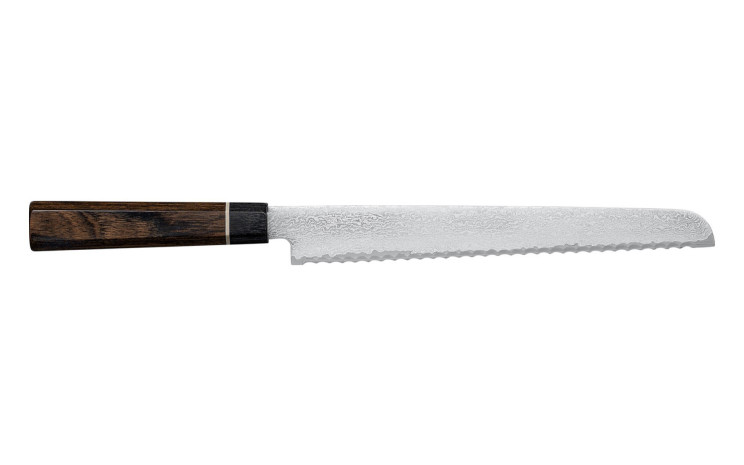 Senzo Black Damast Brotmesser 22 cm BD-06 Senzo Black Damast Brotmesser 22 cm BD-06