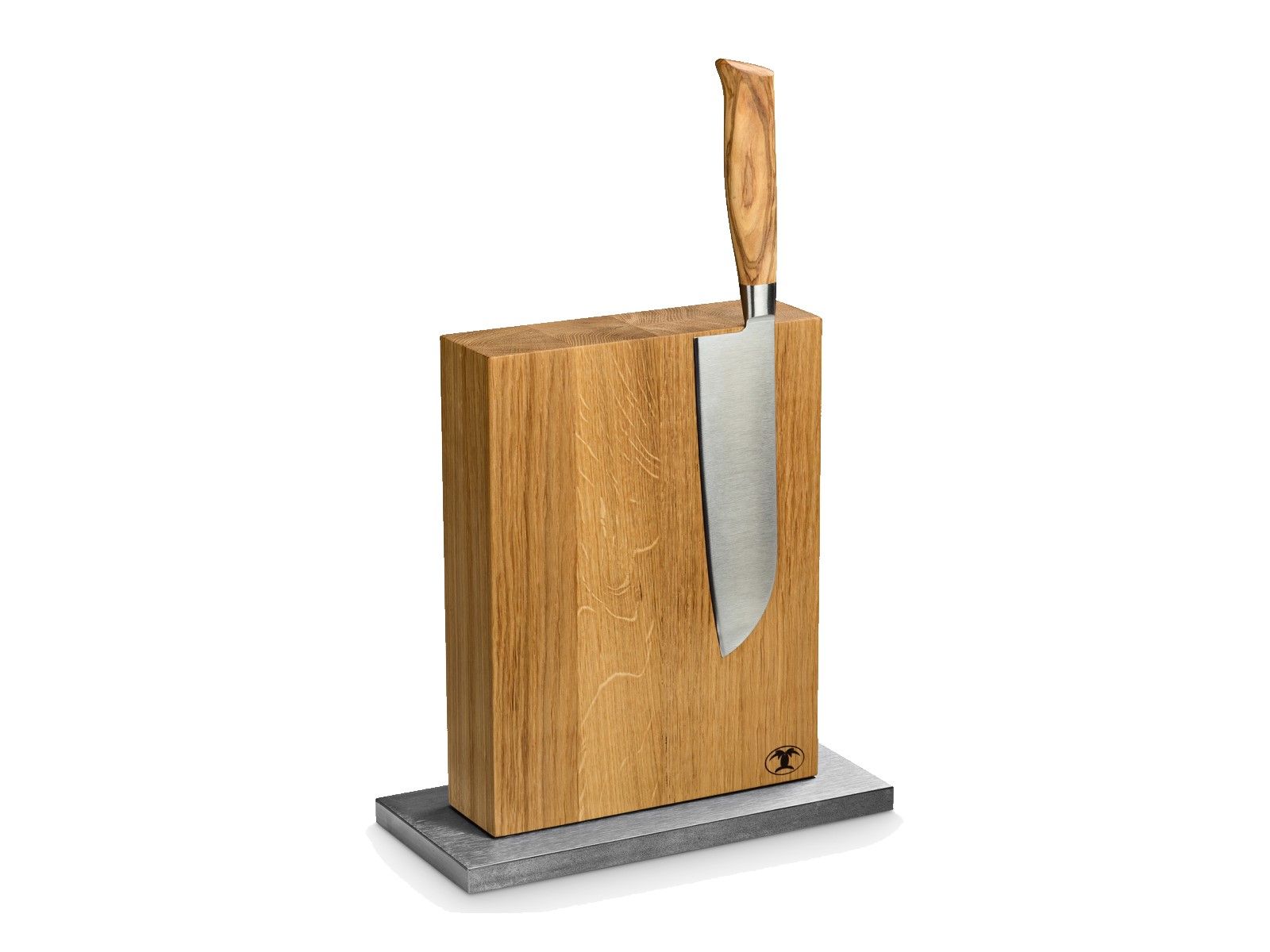 Blockwerk Messerblock Eiche/Stahl für 8 Messer