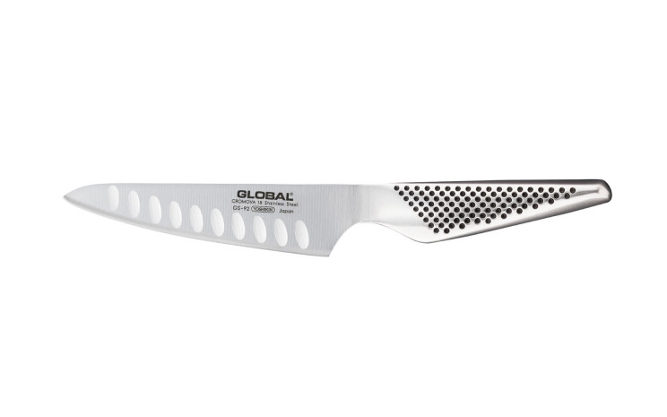 Global kurzes Kochmesser Kullenschliff 13 cm GS-92 Global kurzes Kochmesser Kullenschliff 13 cm GS-92