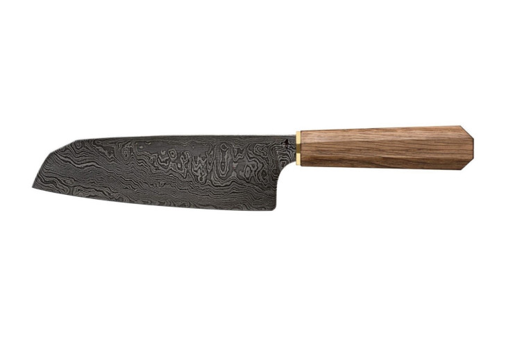 Hohenmoorer H4 Santoku-Messer Volldamast 240 Lagen Mooreiche Hohenmoorer H4 Santoku-Messer Volldamast 240 Lagen Mooreiche