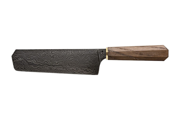 Hohenmoorer H8 Nakiri-Messer Volldamast 240 Lagen Mooreiche Hohenmoorer H8 Nakiri-Messer Volldamast 240 Lagen Mooreiche