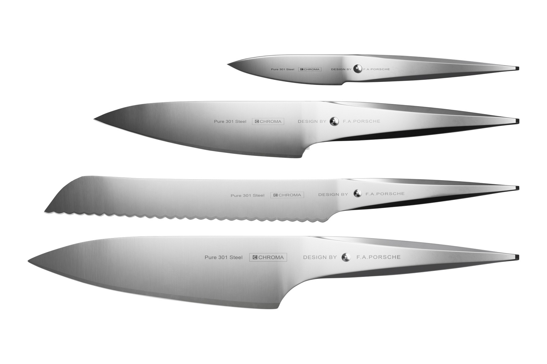 P-18649 CHROMA type 301 Messerset 4-teilig