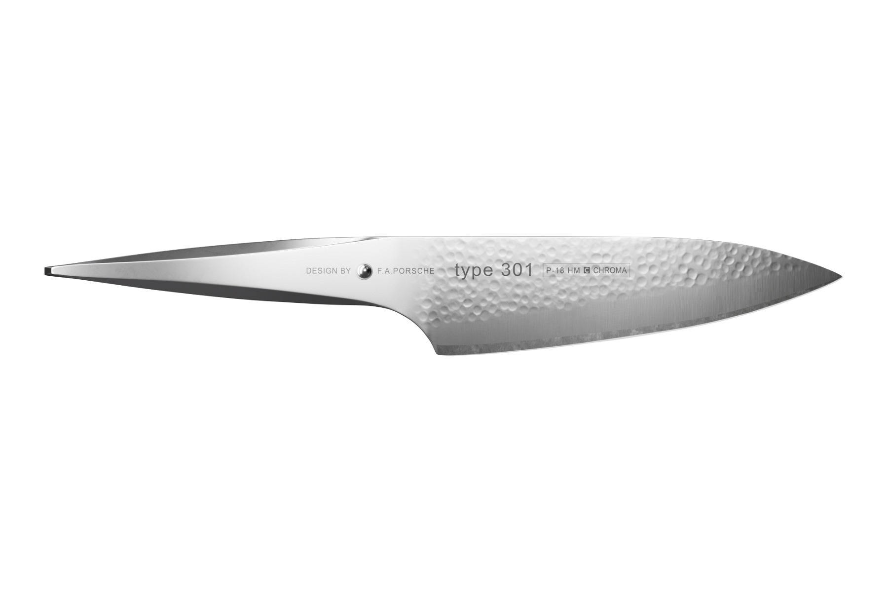 P-18HM Kochmesser 20 cm "type 301 Hammerschlag"