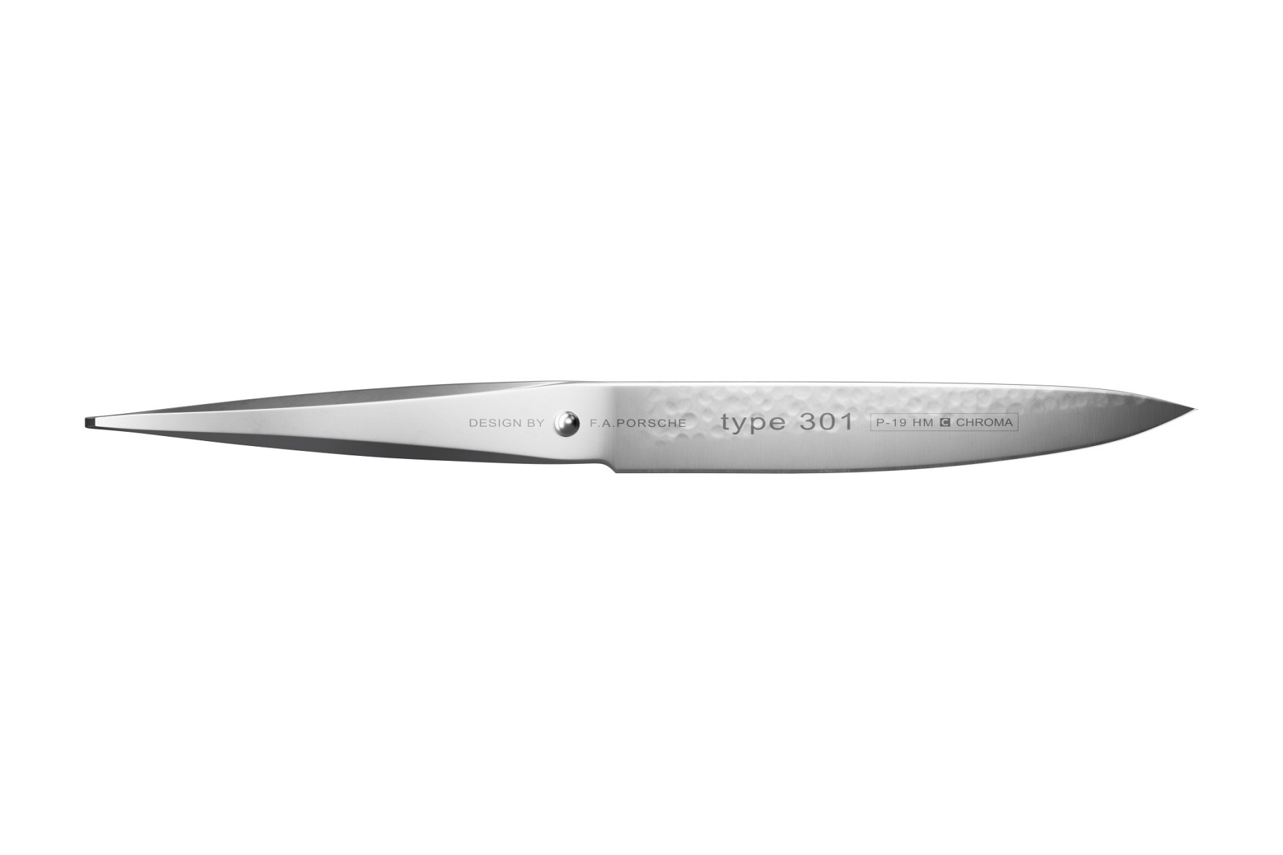 P-19HM CHROMA Allzweckmesser 12 cm Design by F.A. Porsche Hammerschlag