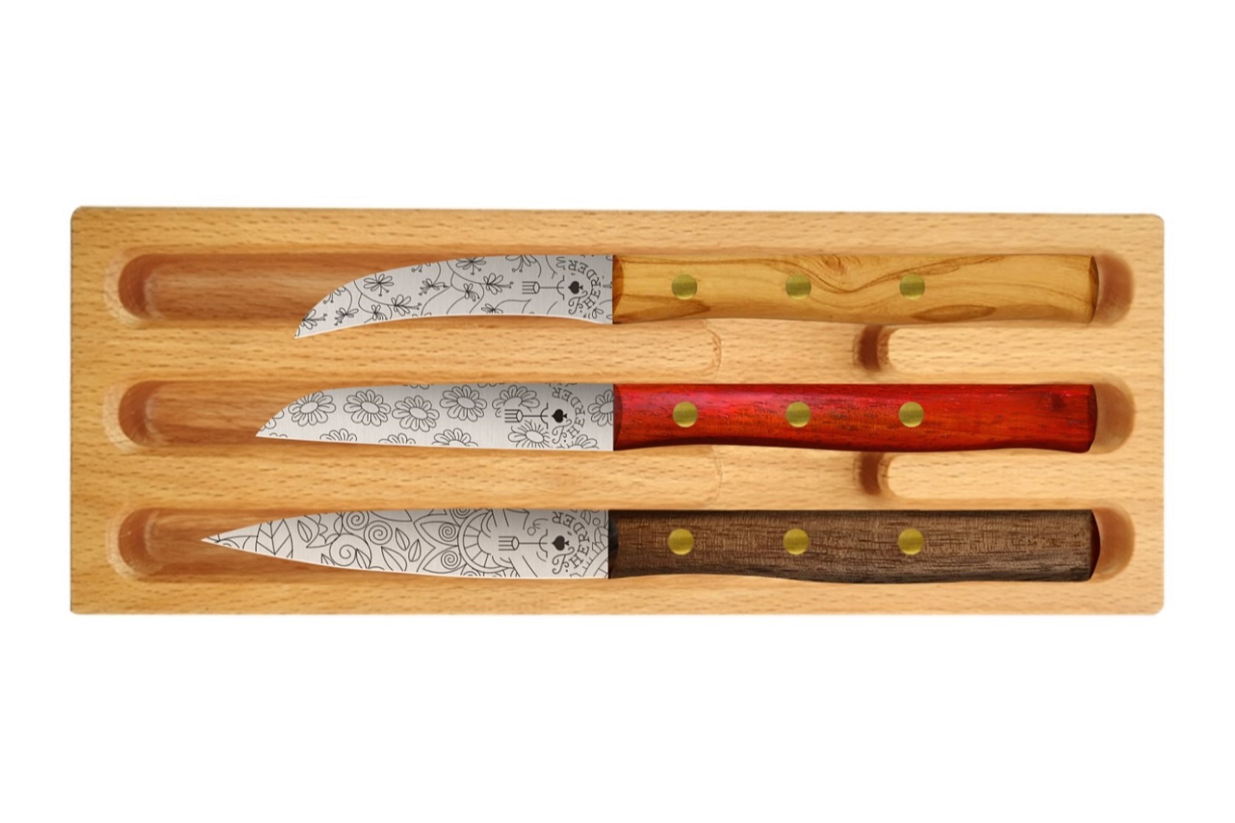 SET.0003.RF.MIX.MIX Messerset 3-teilig Mix "Zöppken Style"