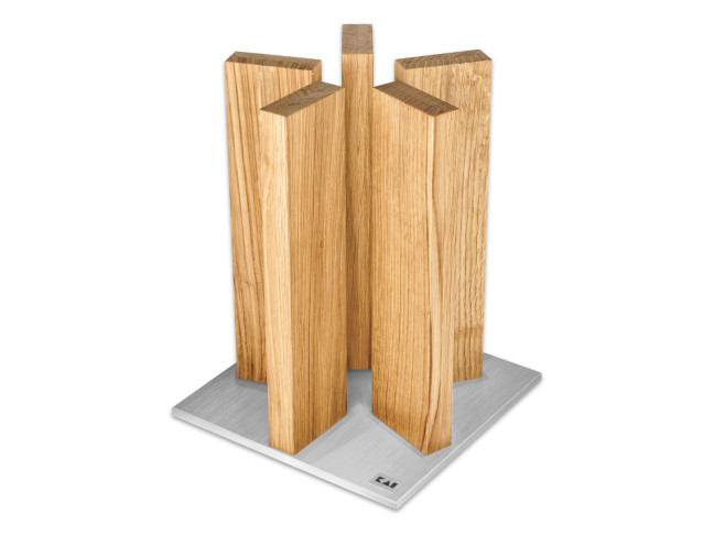 KAI Magnet-Messerblock Stonehenge Eiche/Edelstahl STH-3 KAI Magnet-Messerblock Stonehenge Eiche/Edelstahl STH-3